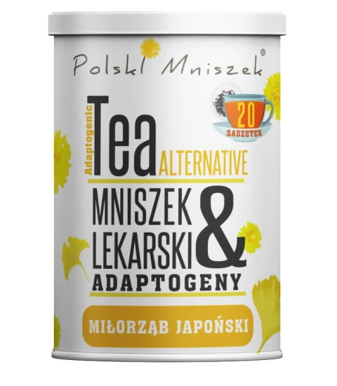 Herbata w saszetkach z Mniszka lekarskiego z adaptogenami – Miłorząb japoński (20 saszetek)
